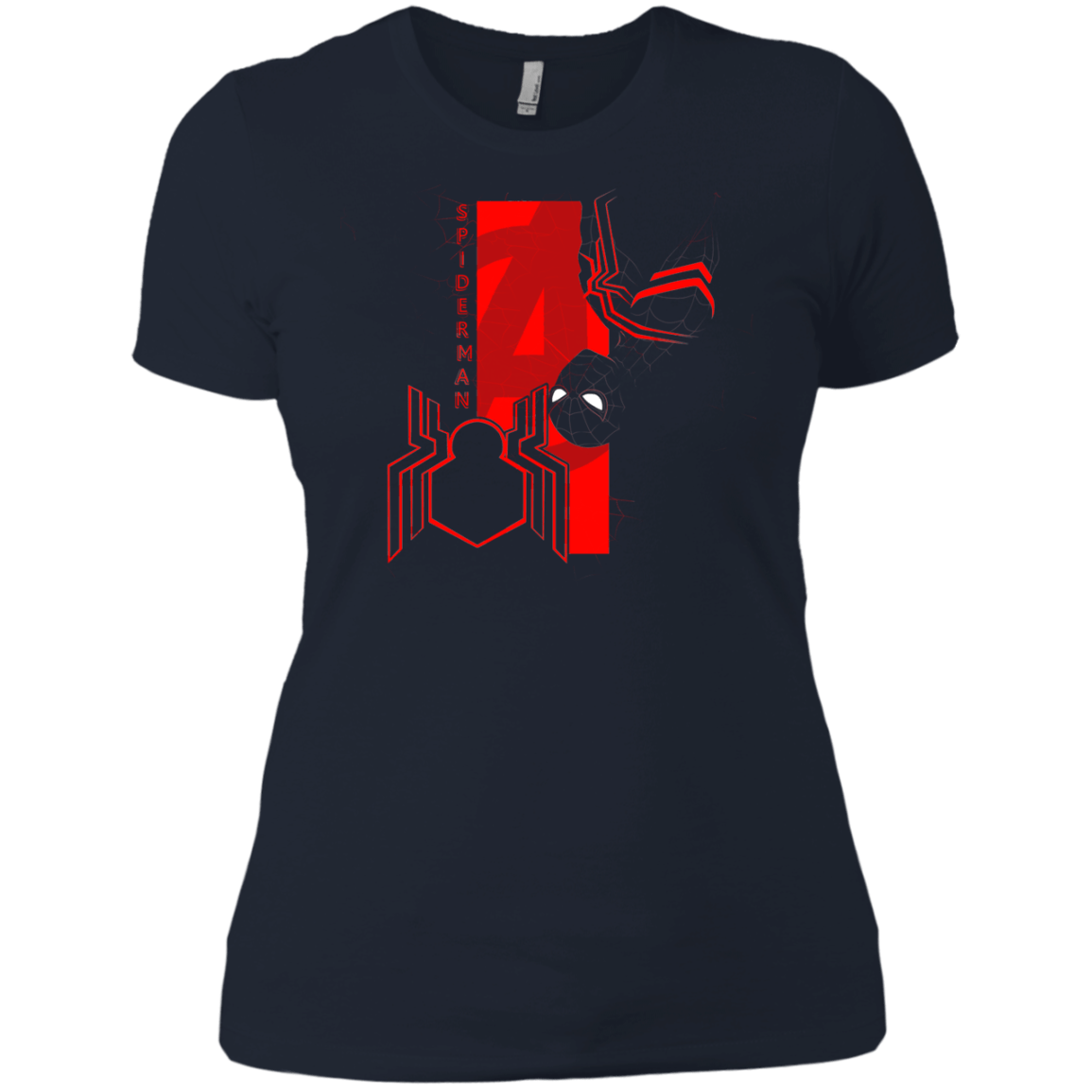 T-Shirts Midnight Navy / X-Small Spiderman Profile Women's Premium T-Shirt