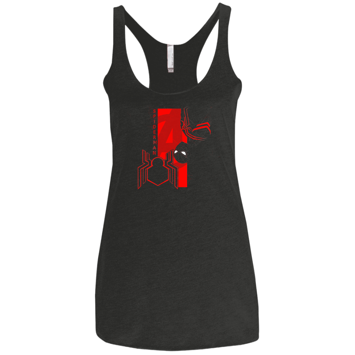 T-Shirts Vintage Black / X-Small Spiderman Profile Women's Triblend Racerback Tank