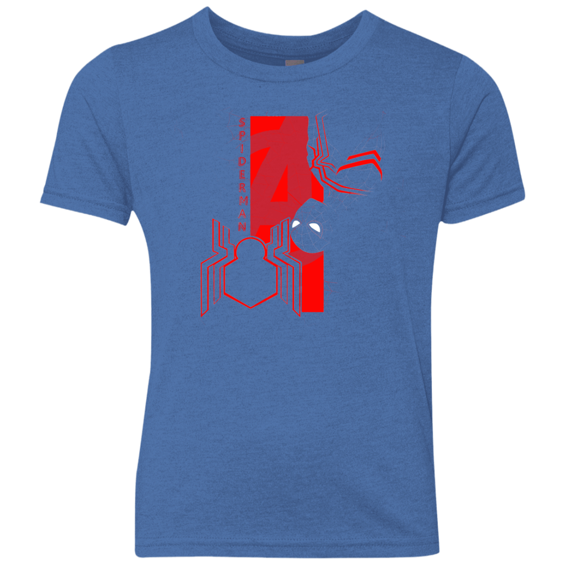 T-Shirts Vintage Royal / YXS Spiderman Profile Youth Triblend T-Shirt
