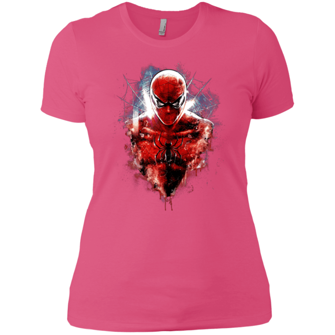 T-Shirts Hot Pink / X-Small Spiderman Women's Premium T-Shirt
