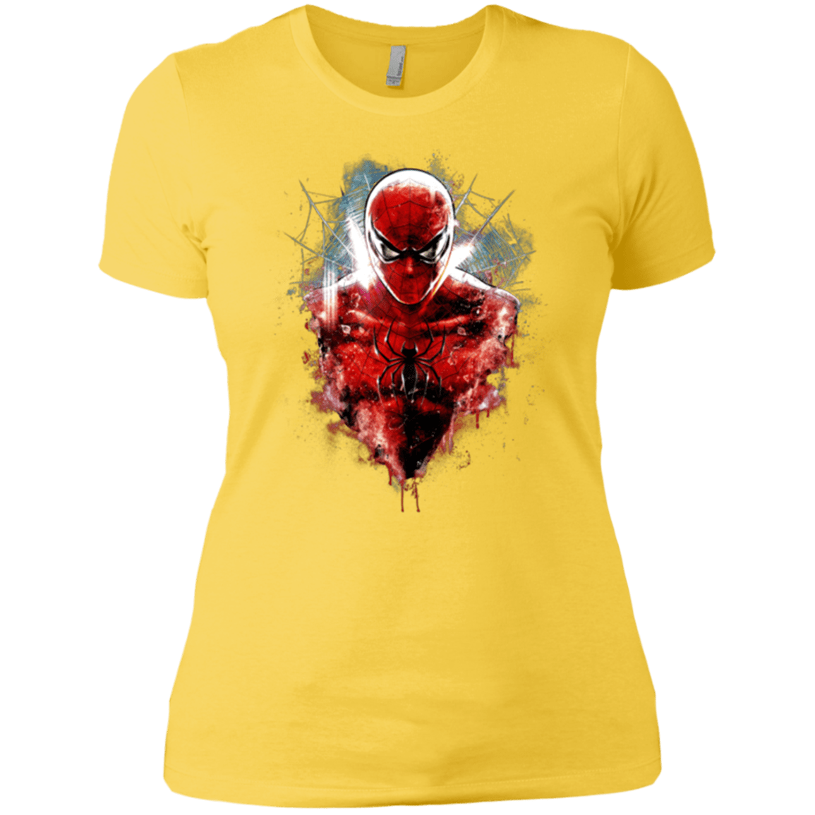 T-Shirts Vibrant Yellow / X-Small Spiderman Women's Premium T-Shirt