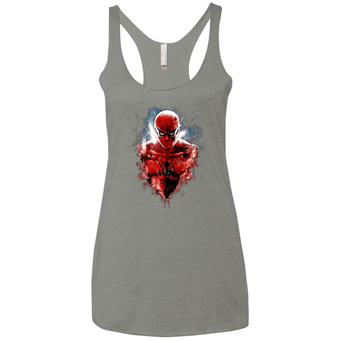 T-Shirts Venetian Grey / X-Small Spiderman Women's Triblend Racerback Tank