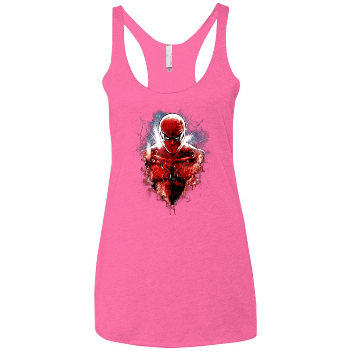 T-Shirts Vintage Pink / X-Small Spiderman Women's Triblend Racerback Tank