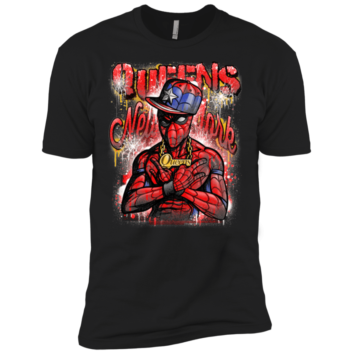 T-Shirts Black / X-Small Spidey Queens Men's Premium T-Shirt