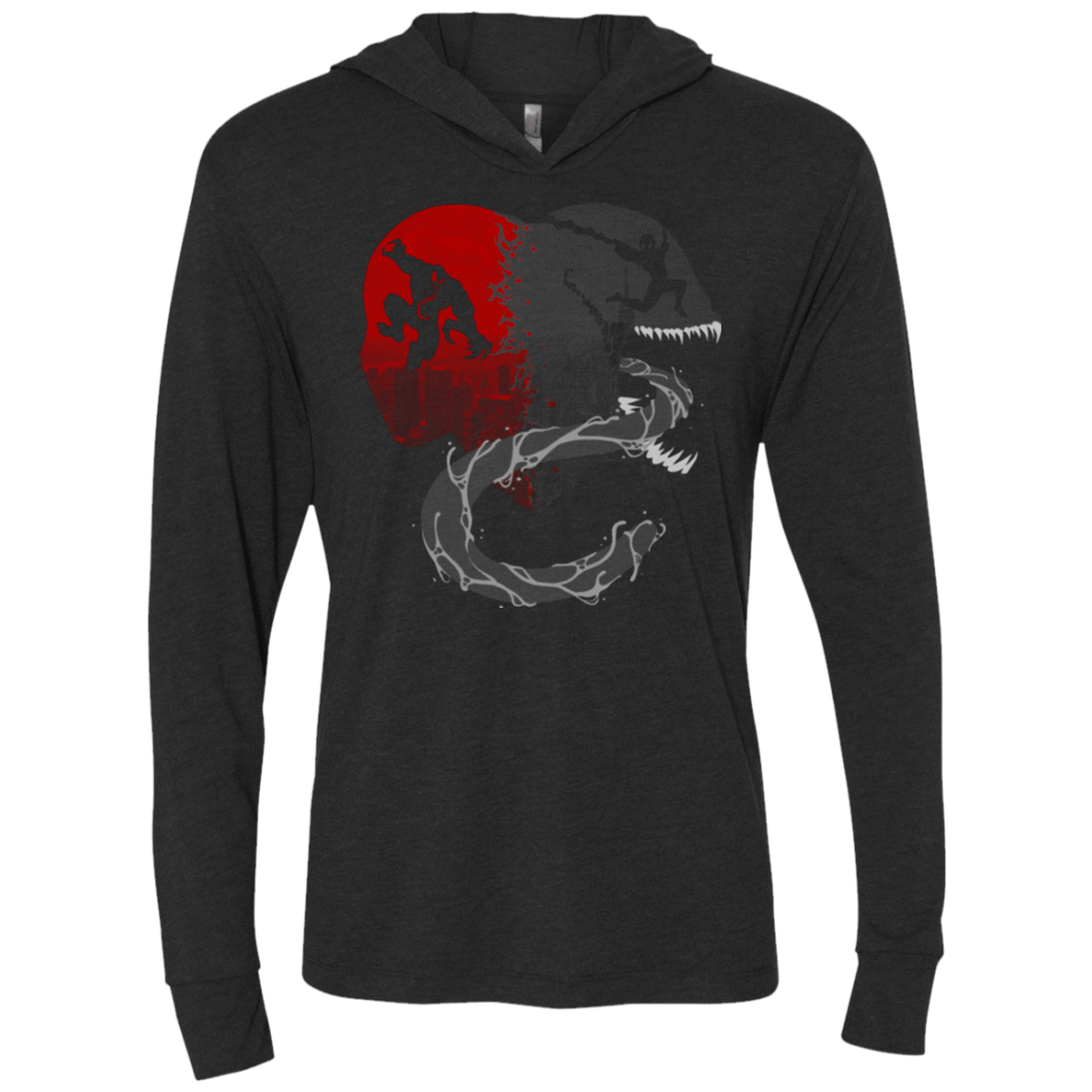 T-Shirts Vintage Black / X-Small Spidey Sense Triblend Long Sleeve Hoodie Tee