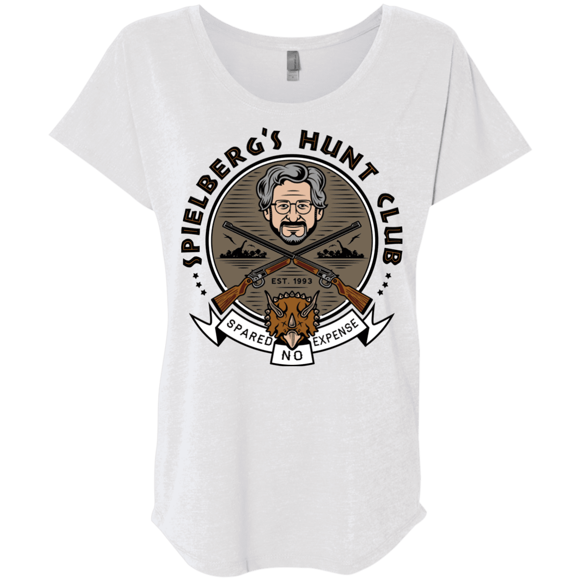 T-Shirts Heather White / X-Small Spielbergs Hunt Club Triblend Dolman Sleeve