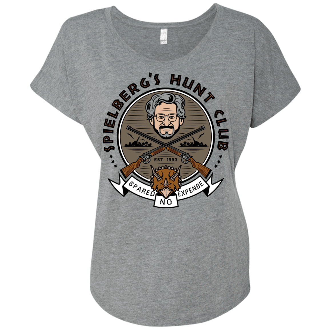 T-Shirts Premium Heather / X-Small Spielbergs Hunt Club Triblend Dolman Sleeve