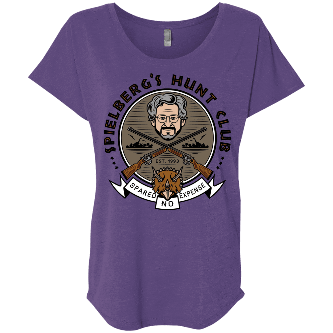 T-Shirts Purple Rush / X-Small Spielbergs Hunt Club Triblend Dolman Sleeve