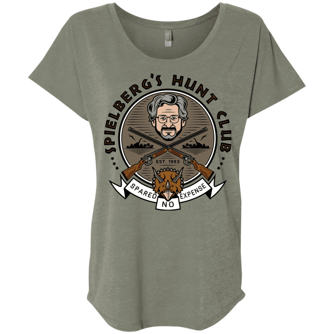 T-Shirts Venetian Grey / X-Small Spielbergs Hunt Club Triblend Dolman Sleeve