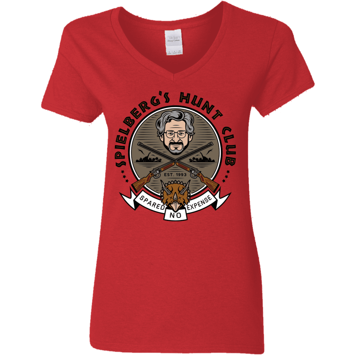 T-Shirts Red / S Spielbergs Hunt Club Women's V-Neck T-Shirt