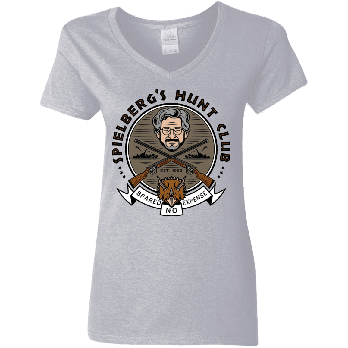 T-Shirts Sport Grey / S Spielbergs Hunt Club Women's V-Neck T-Shirt