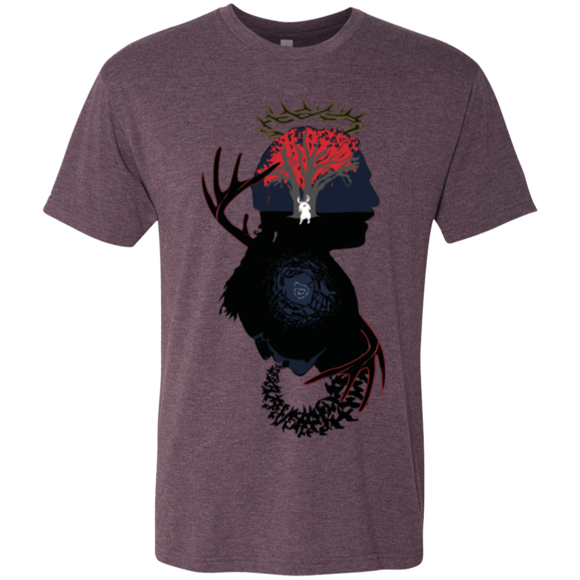 T-Shirts Vintage Purple / Small Spiral Detective Men's Triblend T-Shirt