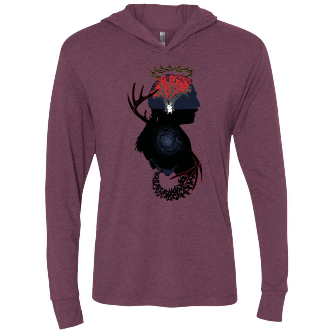 T-Shirts Spiral Detective Triblend Long Sleeve Hoodie Tee