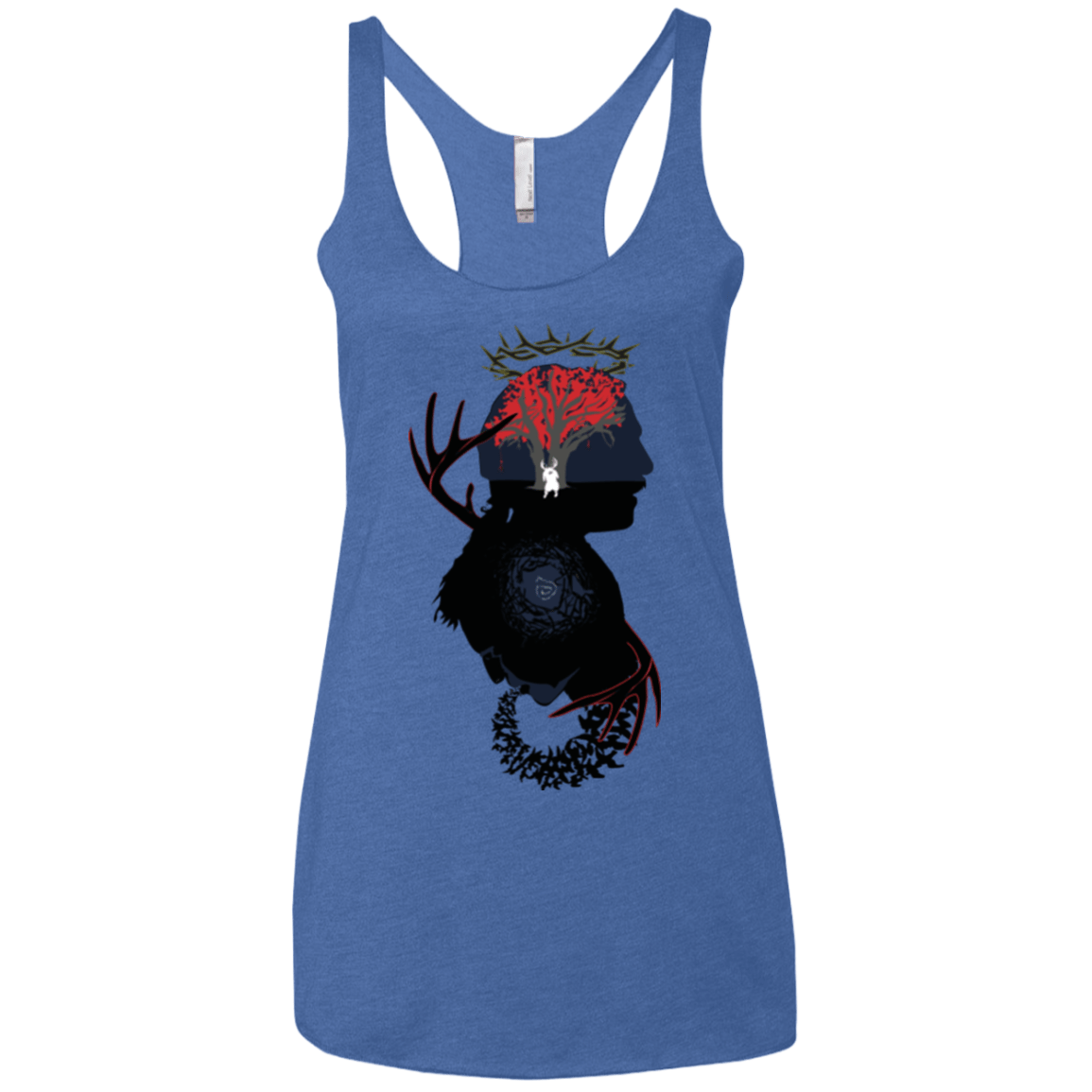 T-Shirts Vintage Royal / X-Small Spiral Detective Women's Triblend Racerback Tank