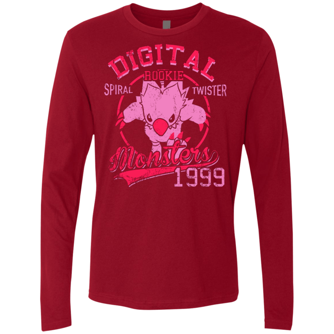 T-Shirts Cardinal / Small Spiral Twister Men's Premium Long Sleeve