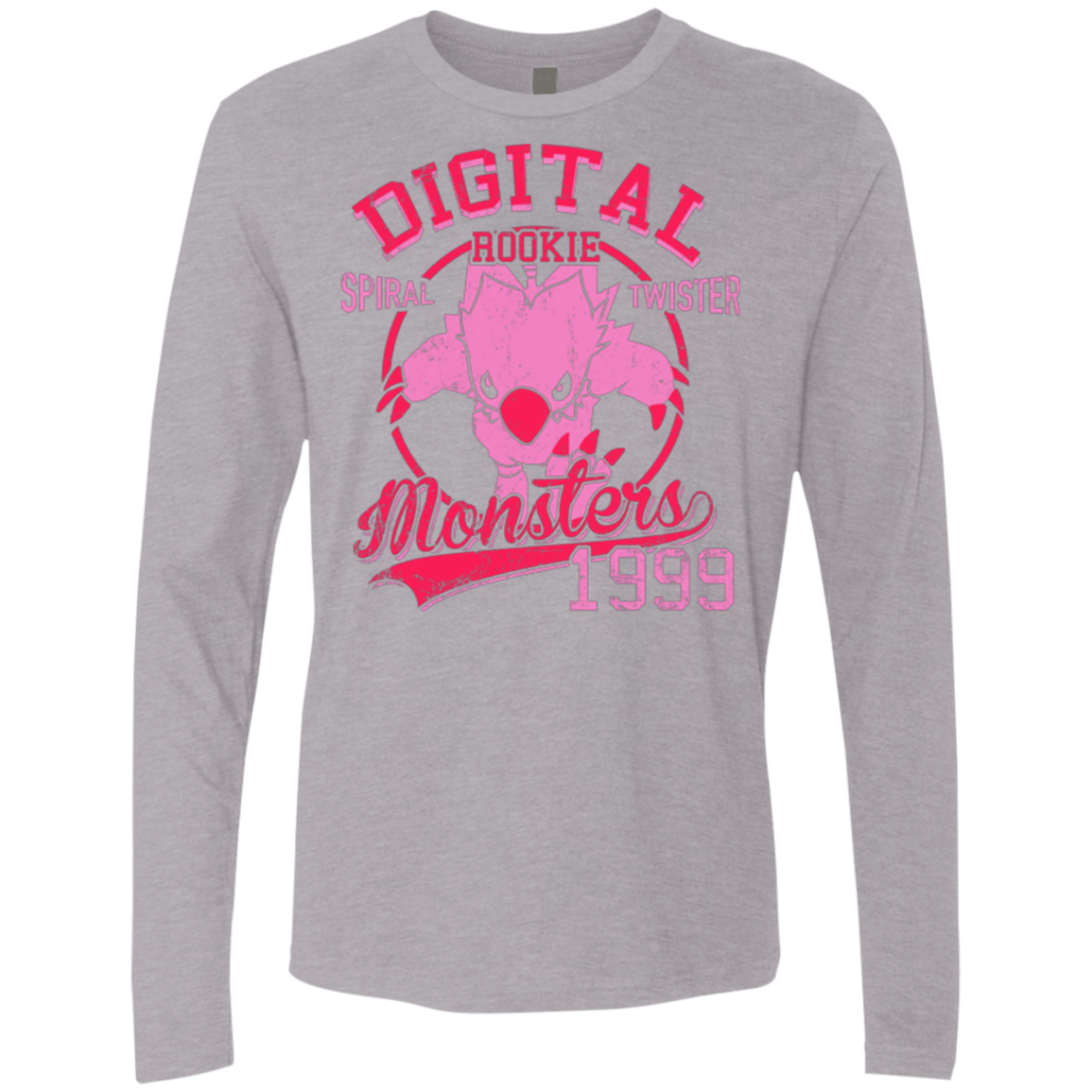 T-Shirts Heather Grey / Small Spiral Twister Men's Premium Long Sleeve