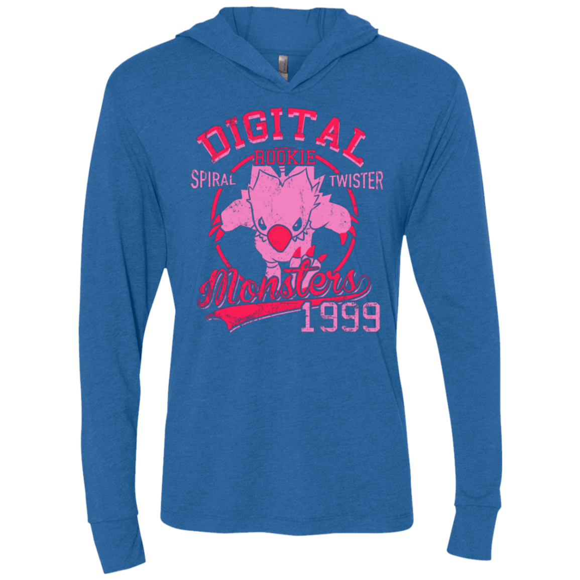 T-Shirts Vintage Royal / X-Small Spiral Twister Triblend Long Sleeve Hoodie Tee