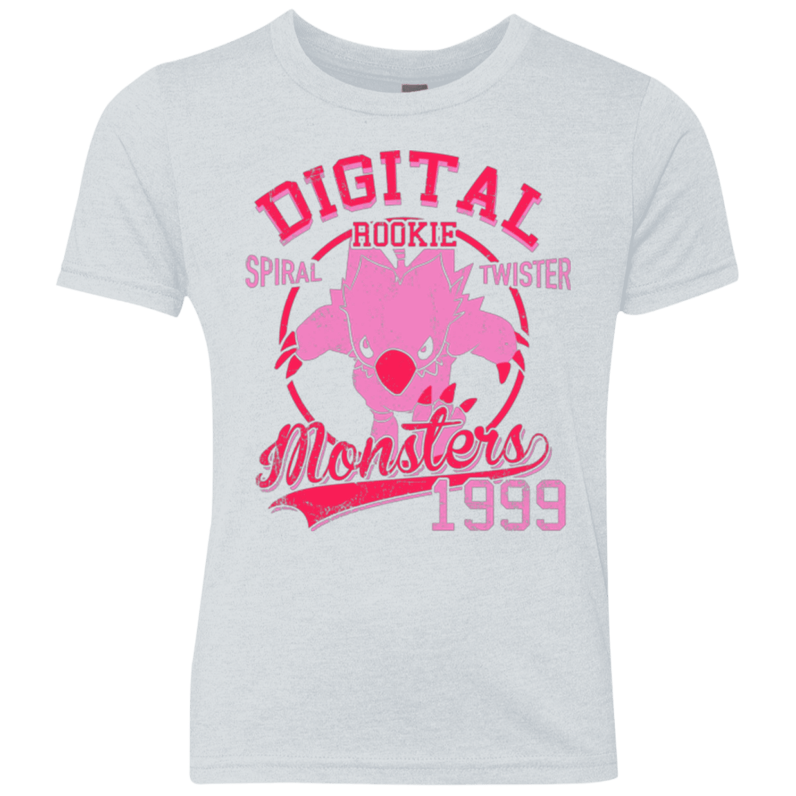 T-Shirts Heather White / YXS Spiral Twister Youth Triblend T-Shirt