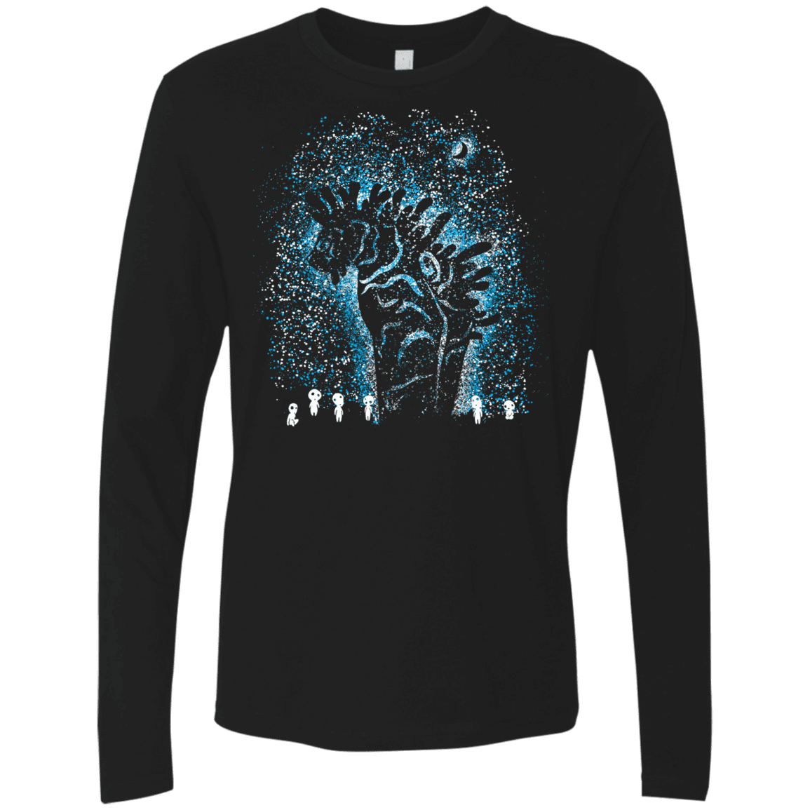 T-Shirts Black / S Spirits In The Night Men's Premium Long Sleeve