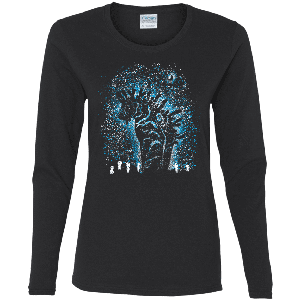 T-Shirts Black / S Spirits In The Night Women's Long Sleeve T-Shirt