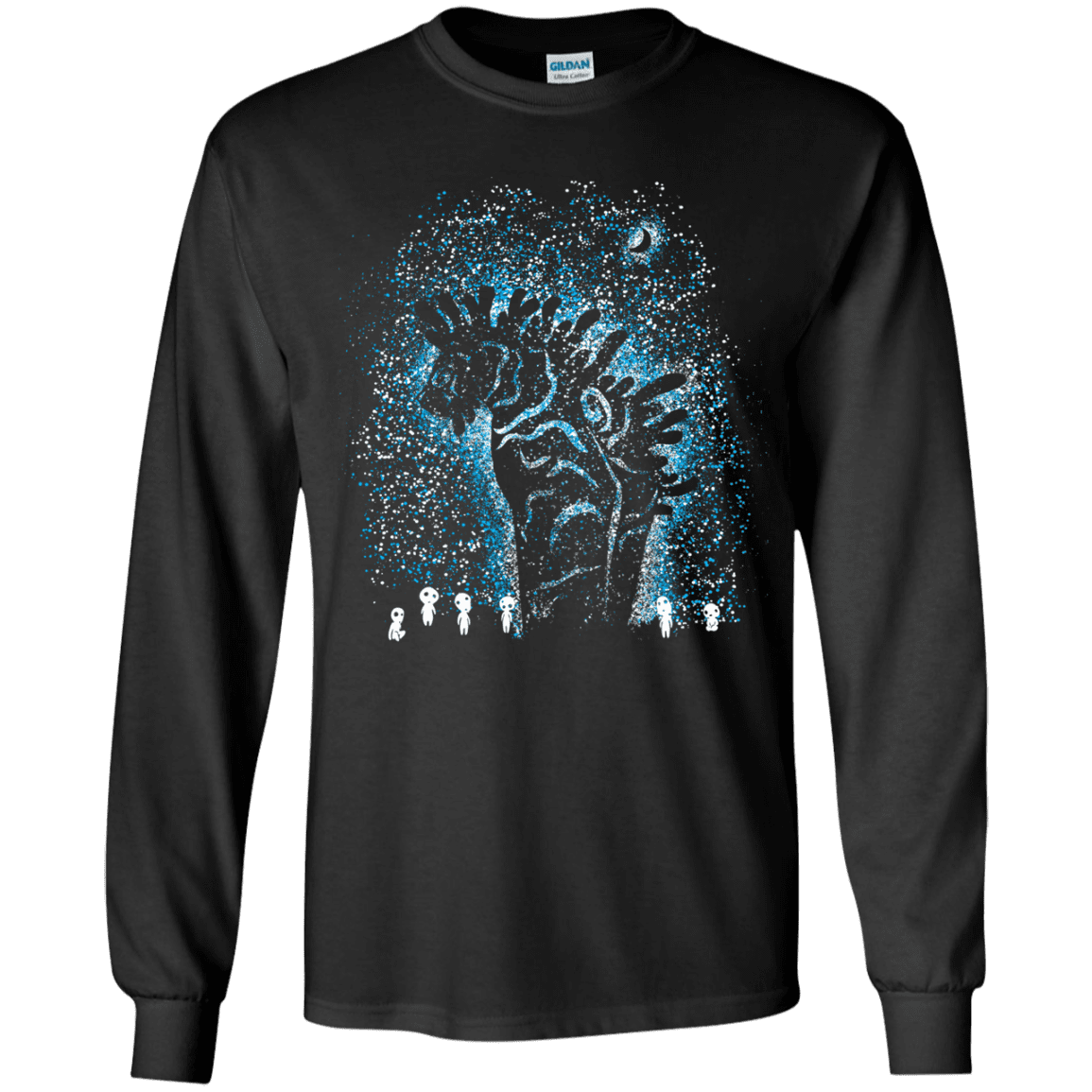 T-Shirts Black / YS Spirits In The Night Youth Long Sleeve T-Shirt
