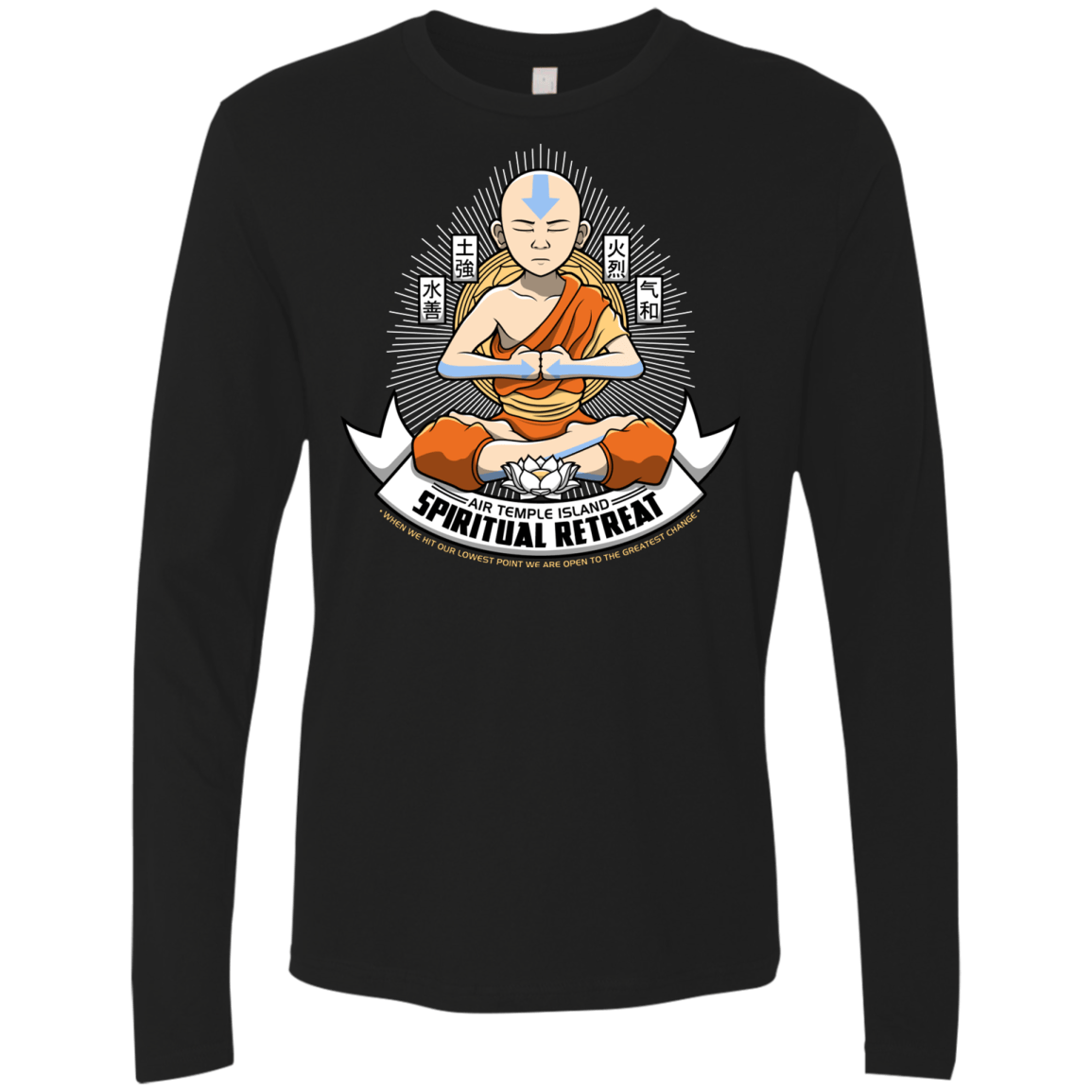 T-Shirts Black / Small SPIRITUAL RETREATT Men's Premium Long Sleeve