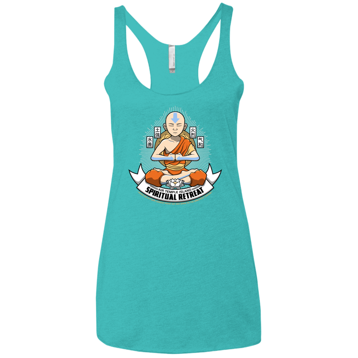 T-Shirts Tahiti Blue / X-Small SPIRITUAL RETREATT Women's Triblend Racerback Tank