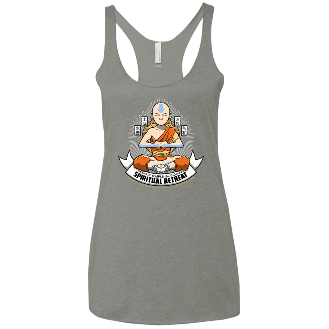 T-Shirts Venetian Grey / X-Small SPIRITUAL RETREATT Women's Triblend Racerback Tank
