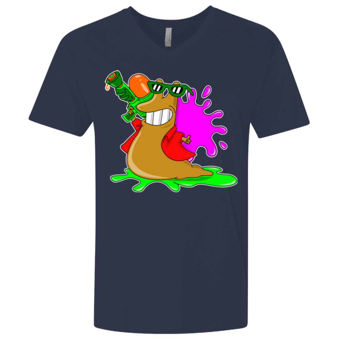 T-Shirts Midnight Navy / X-Small Splash party Men's Premium V-Neck