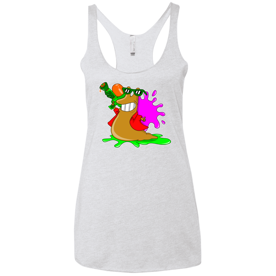 T-Shirts Heather White / X-Small Splash party Women's Triblend Racerback Tank