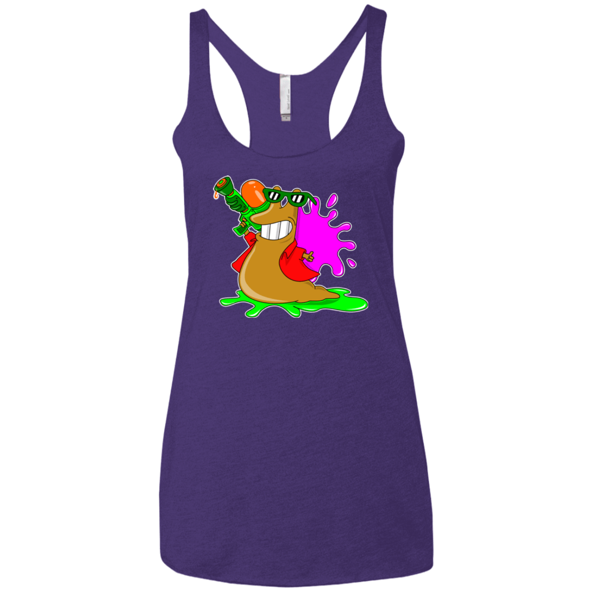 T-Shirts Purple / X-Small Splash party Women's Triblend Racerback Tank