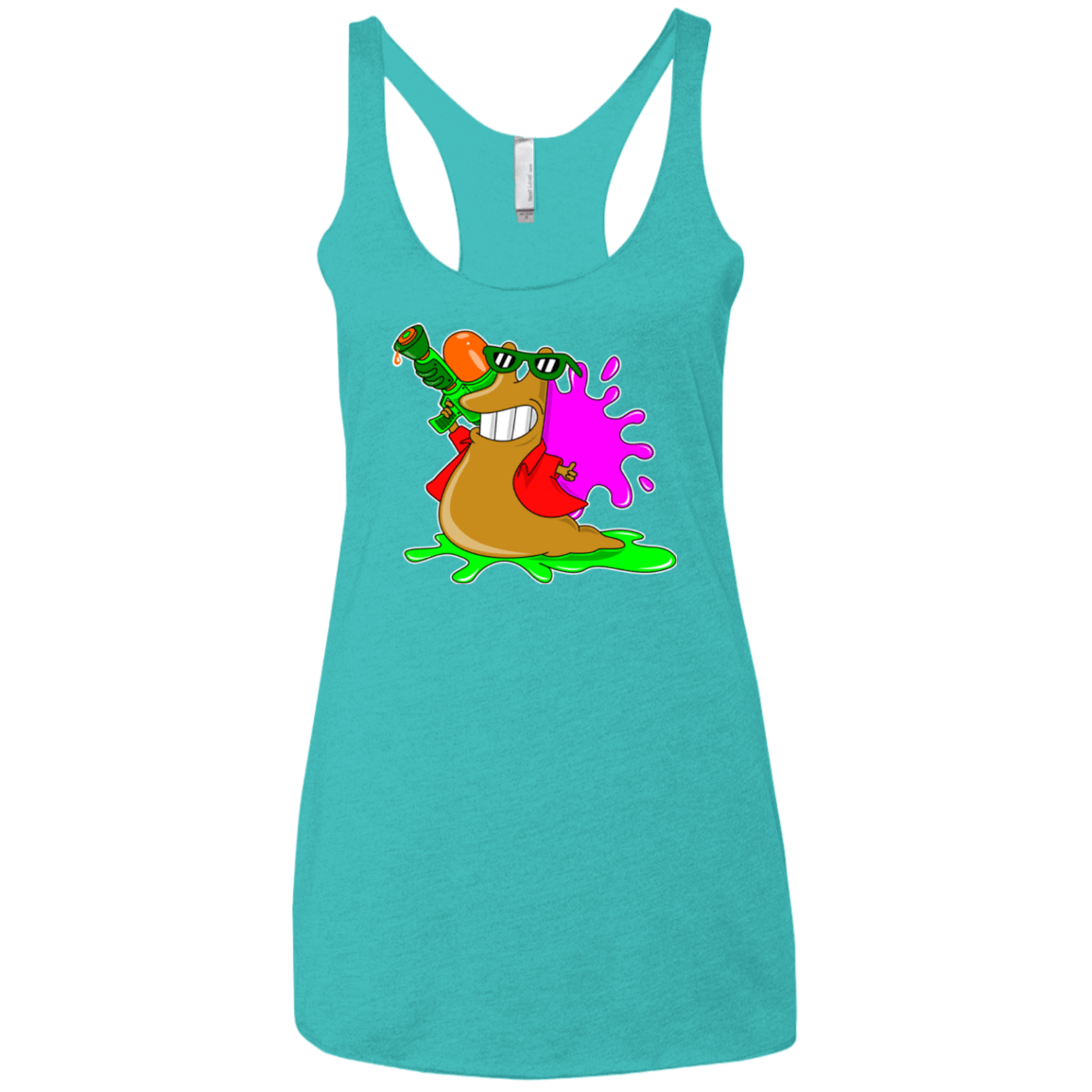 T-Shirts Tahiti Blue / X-Small Splash party Women's Triblend Racerback Tank