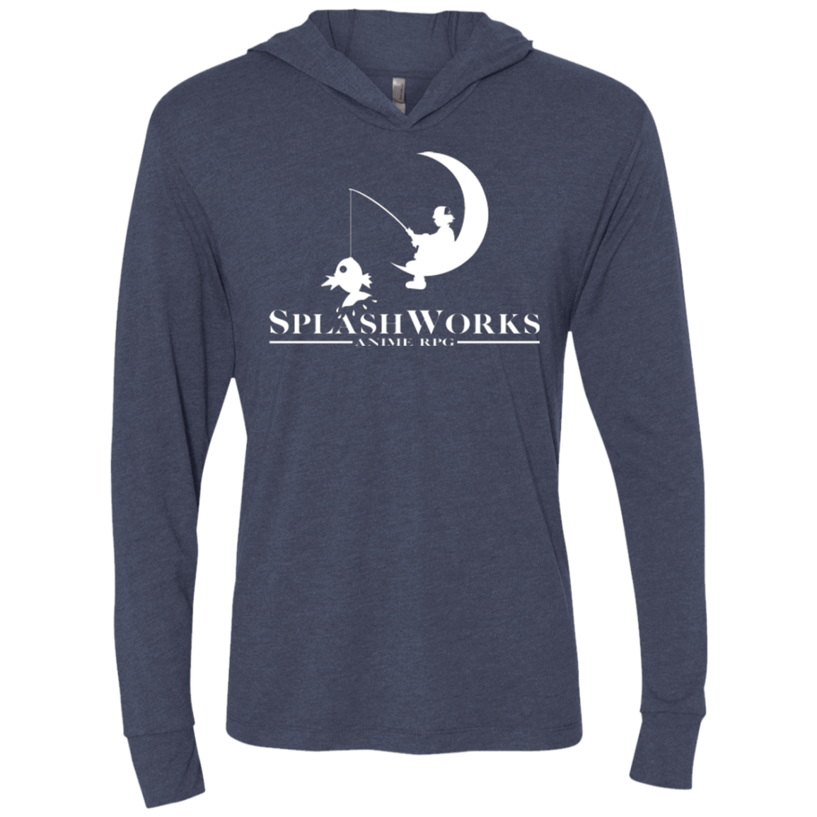 T-Shirts Vintage Navy / X-Small Splash Works Triblend Long Sleeve Hoodie Tee