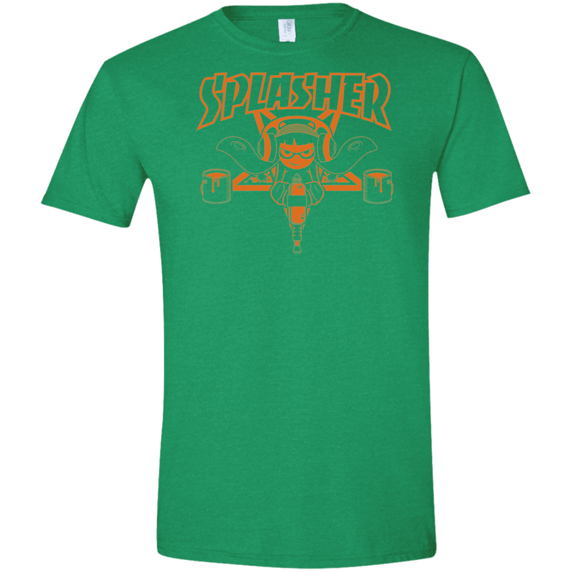 T-Shirts Heather Irish Green / S SPLASHER Men's Semi-Fitted Softstyle