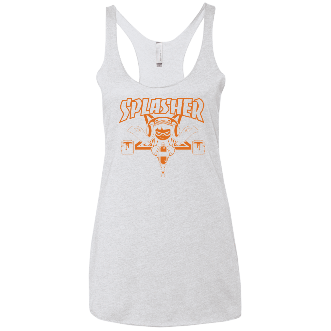 T-Shirts Heather White / X-Small SPLASHER Women's Triblend Racerback Tank