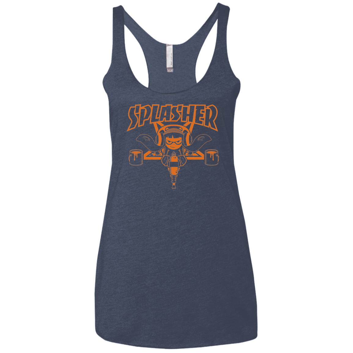 T-Shirts Vintage Navy / X-Small SPLASHER Women's Triblend Racerback Tank