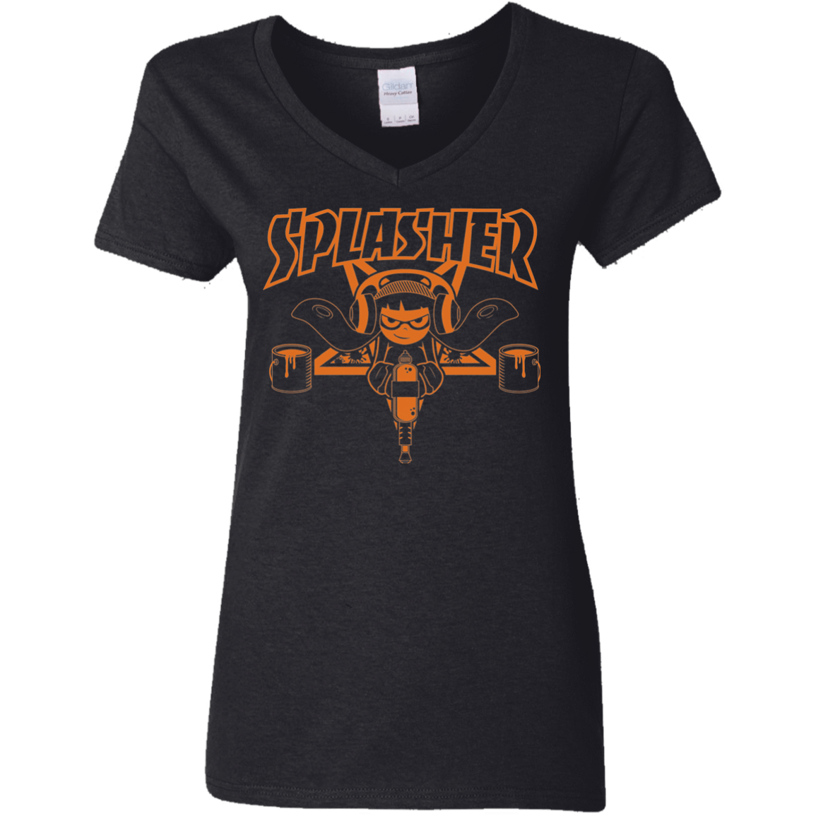 T-Shirts Black / S SPLASHER Women's V-Neck T-Shirt