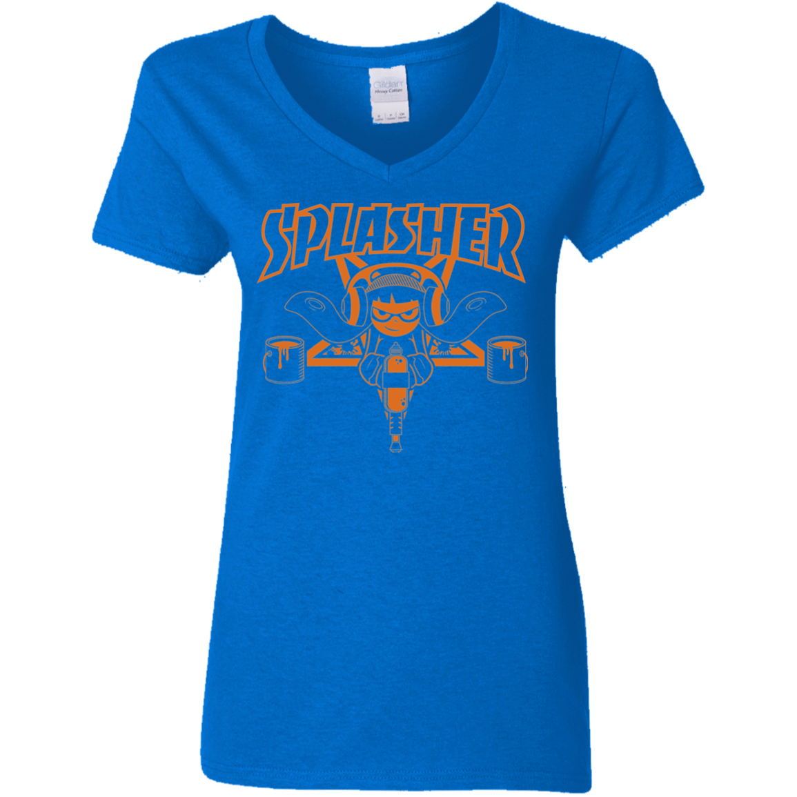 T-Shirts Royal / S SPLASHER Women's V-Neck T-Shirt