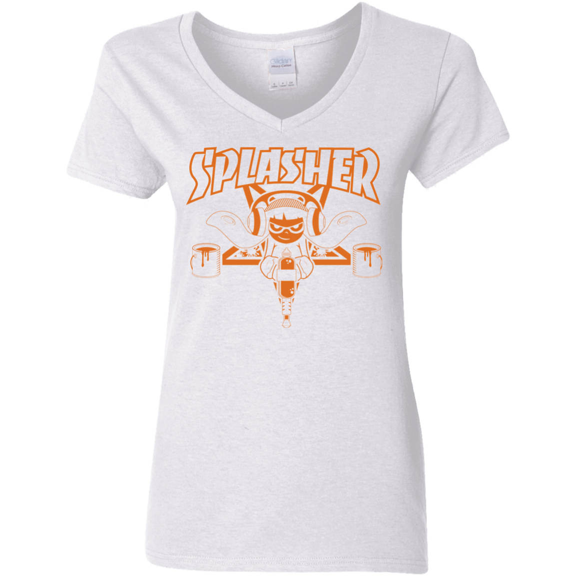 T-Shirts White / S SPLASHER Women's V-Neck T-Shirt