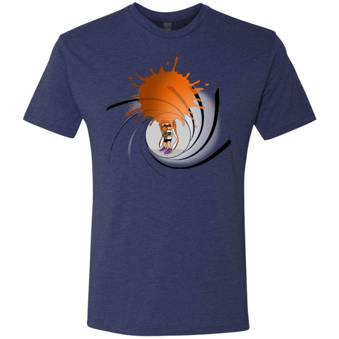 T-Shirts Vintage Navy / Small Splat 007 Men's Triblend T-Shirt