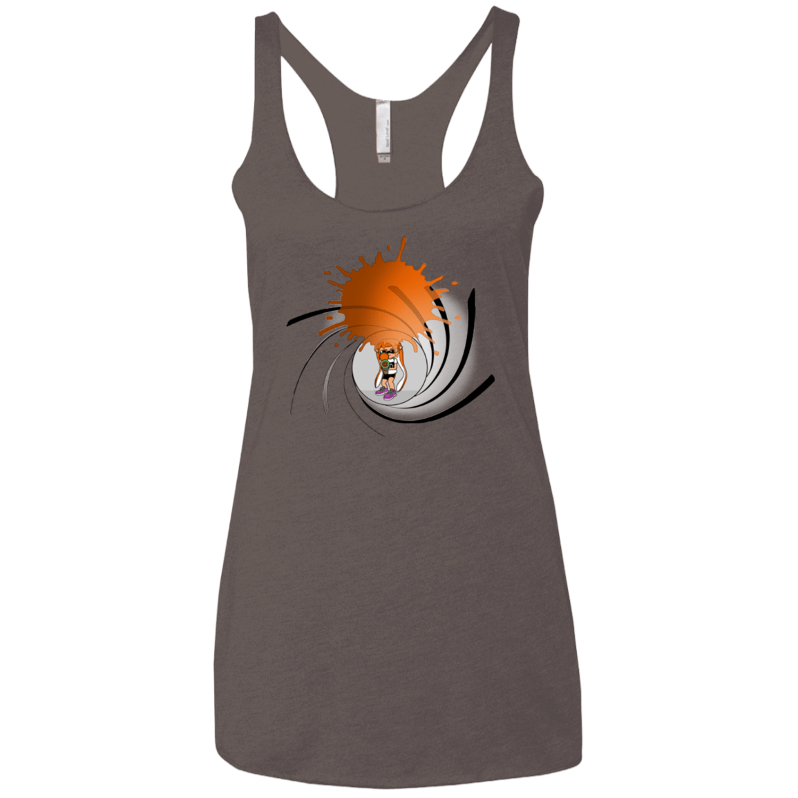 T-Shirts Macchiato / X-Small Splat 007 Women's Triblend Racerback Tank