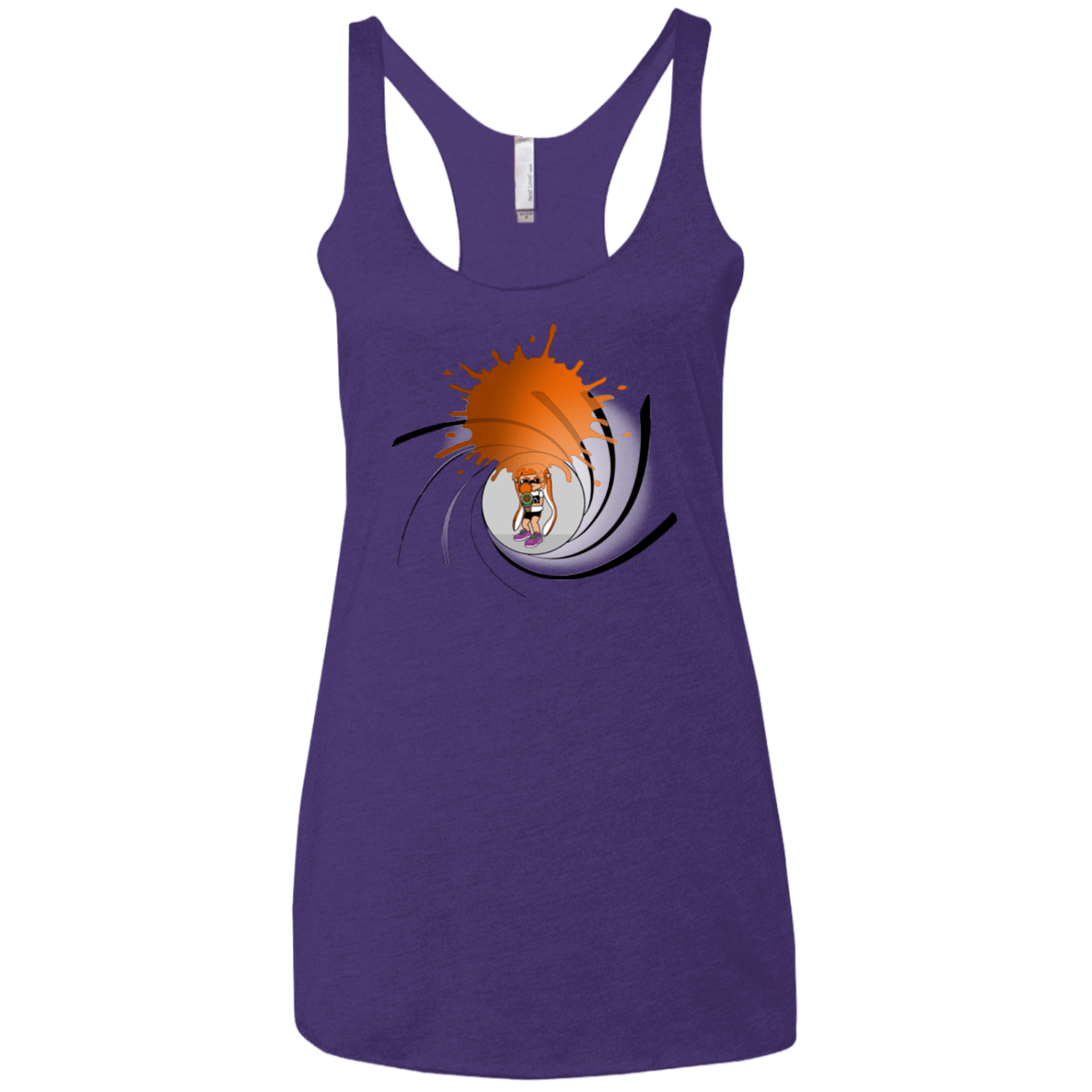T-Shirts Purple Rush / X-Small Splat 007 Women's Triblend Racerback Tank
