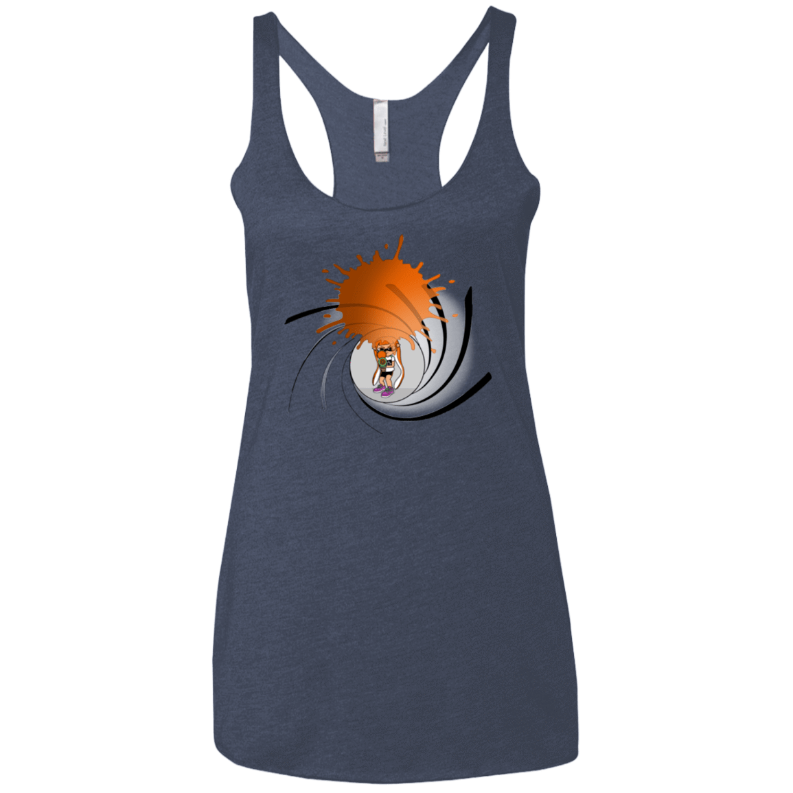 T-Shirts Vintage Navy / X-Small Splat 007 Women's Triblend Racerback Tank