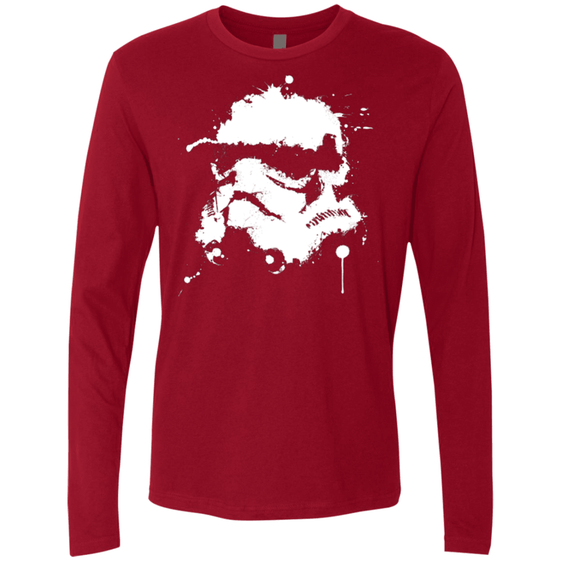 T-Shirts Cardinal / Small Splatted Helmet Men's Premium Long Sleeve