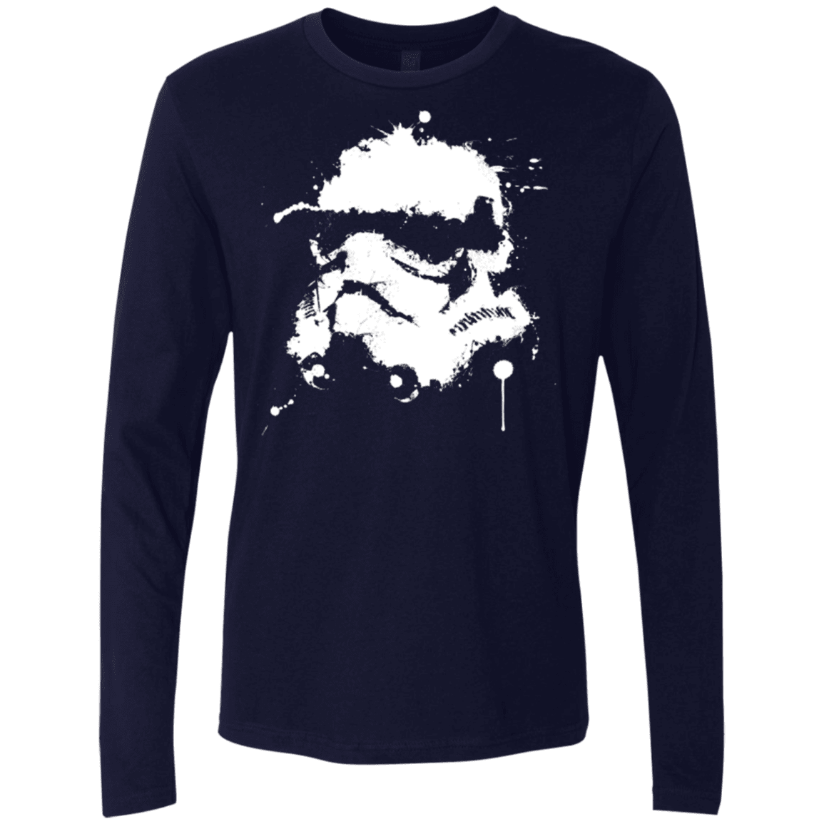 T-Shirts Midnight Navy / Small Splatted Helmet Men's Premium Long Sleeve