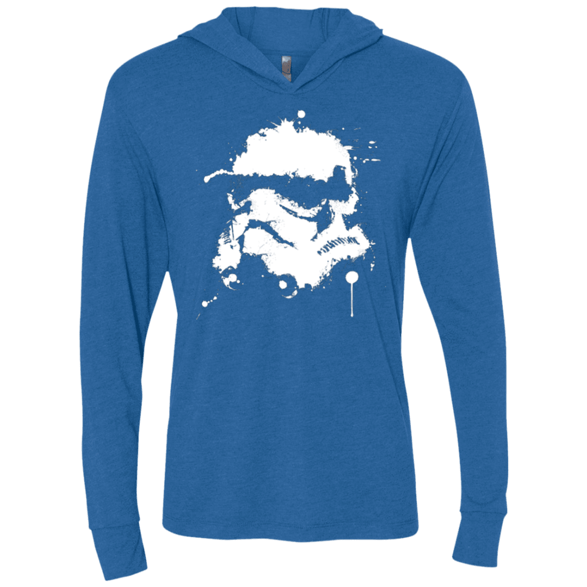 T-Shirts Vintage Royal / X-Small Splatted Helmet Triblend Long Sleeve Hoodie Tee