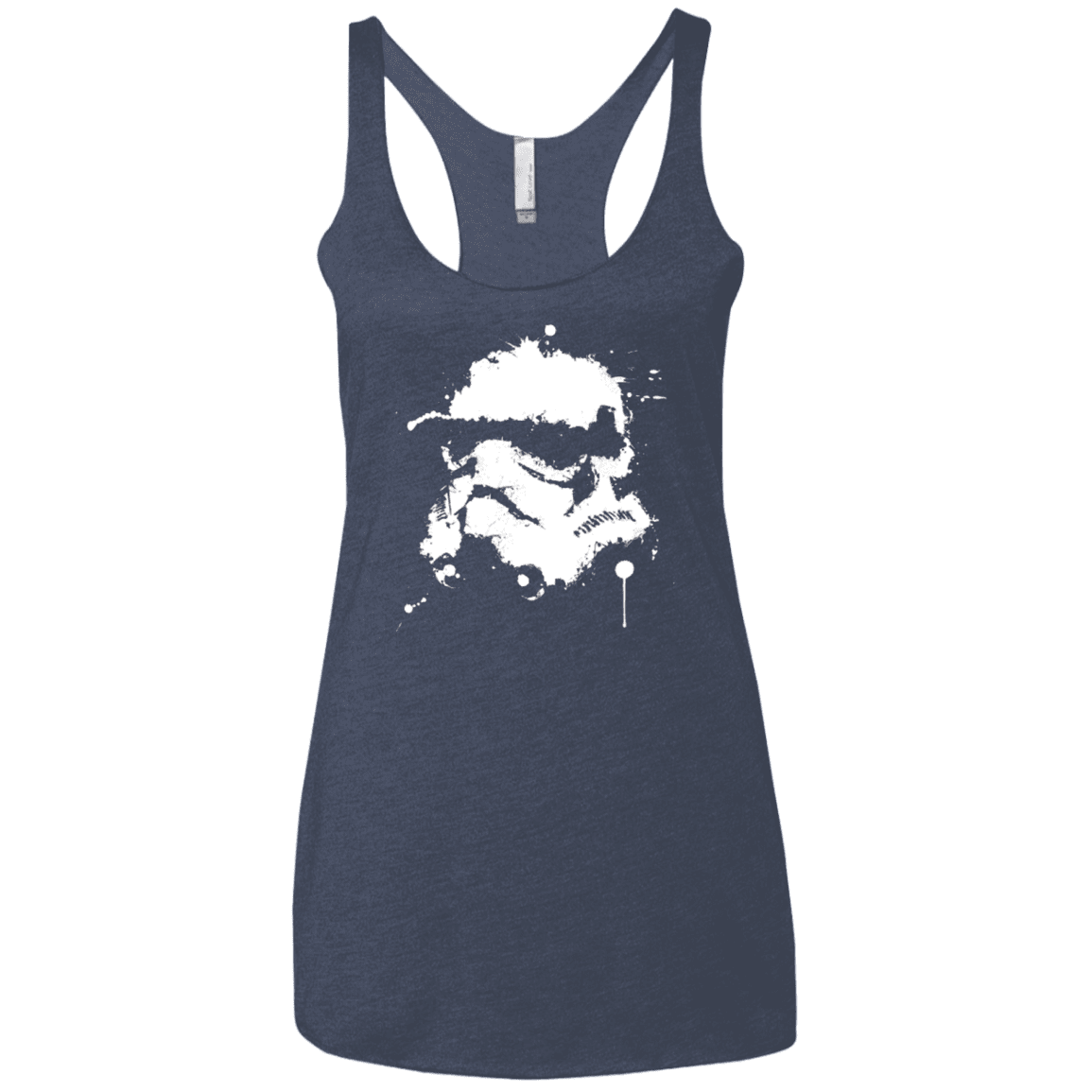 T-Shirts Vintage Navy / X-Small Splatted Helmet Women's Triblend Racerback Tank