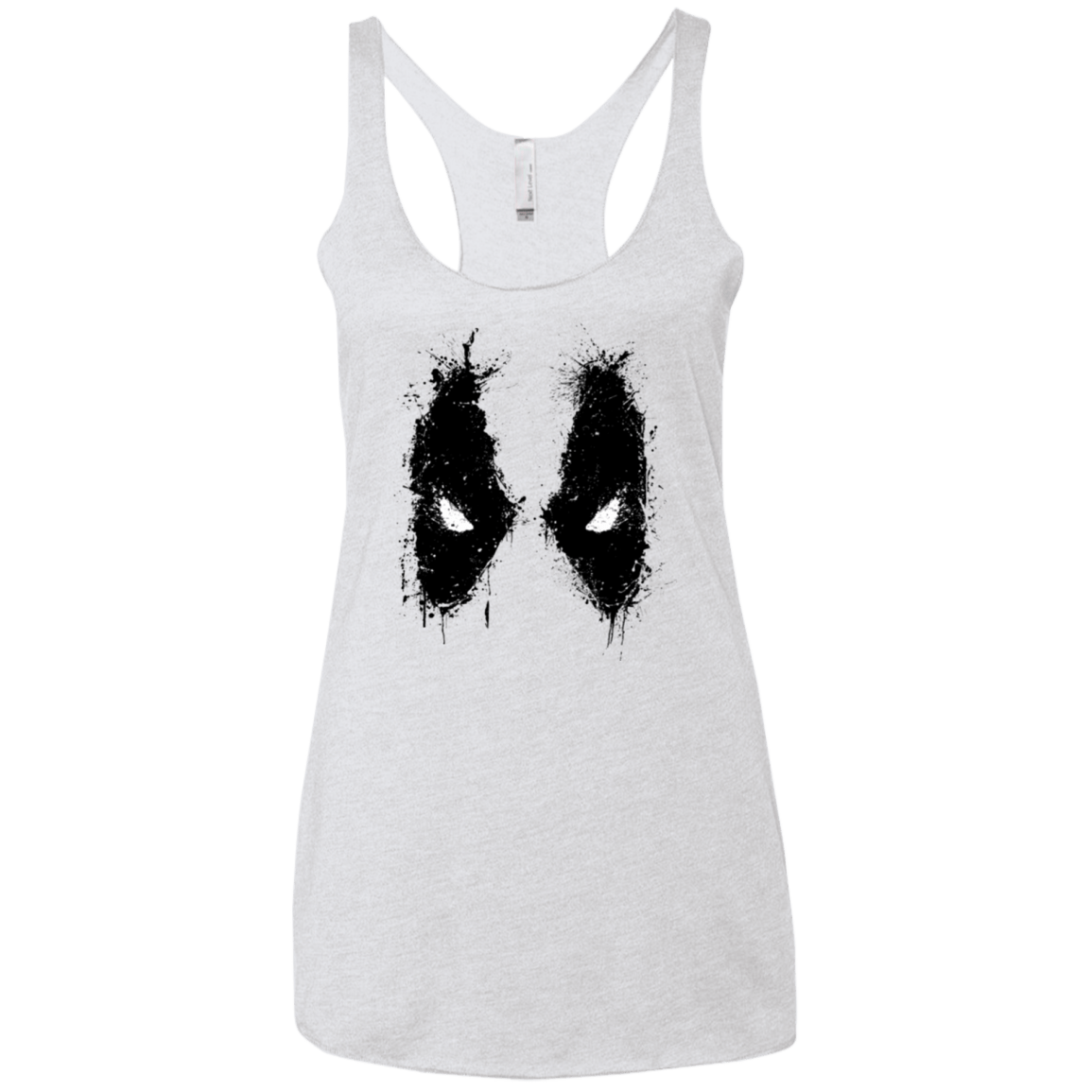 T-Shirts Heather White / X-Small Splatted Merc Women's Triblend Racerback Tank