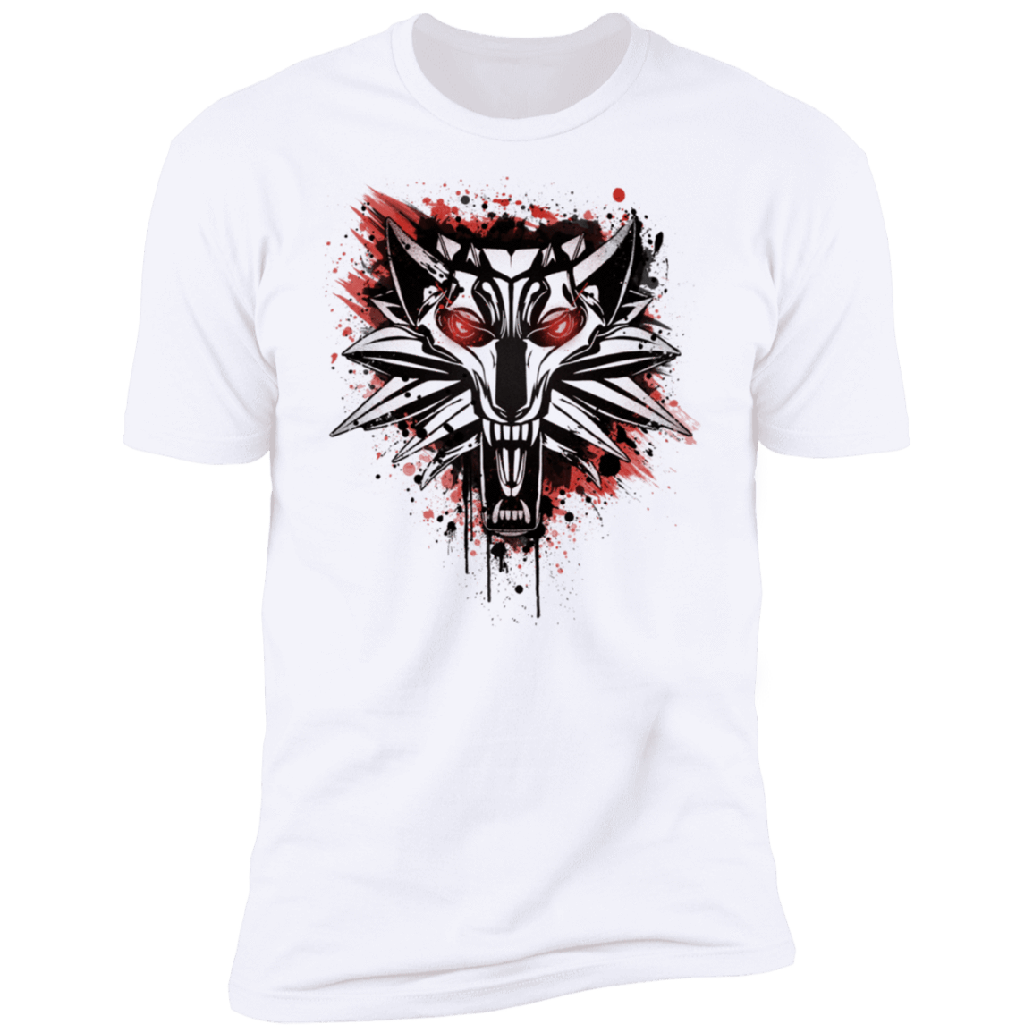 T-Shirts White / S Splatter White Wolf Men's Premium T-Shirt