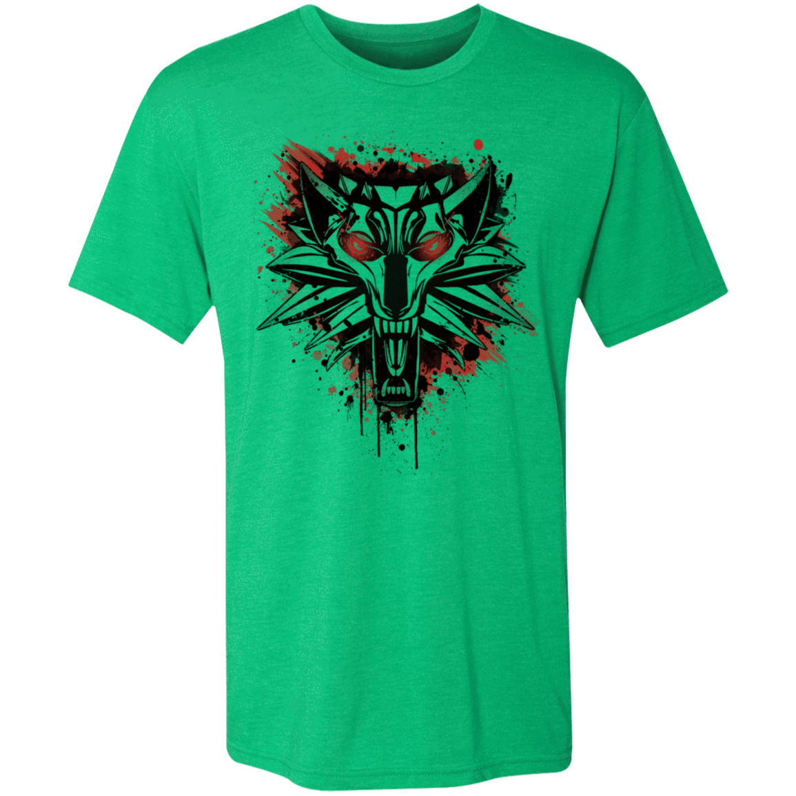 T-Shirts Envy / S Splatter White Wolf Men's Triblend T-Shirt